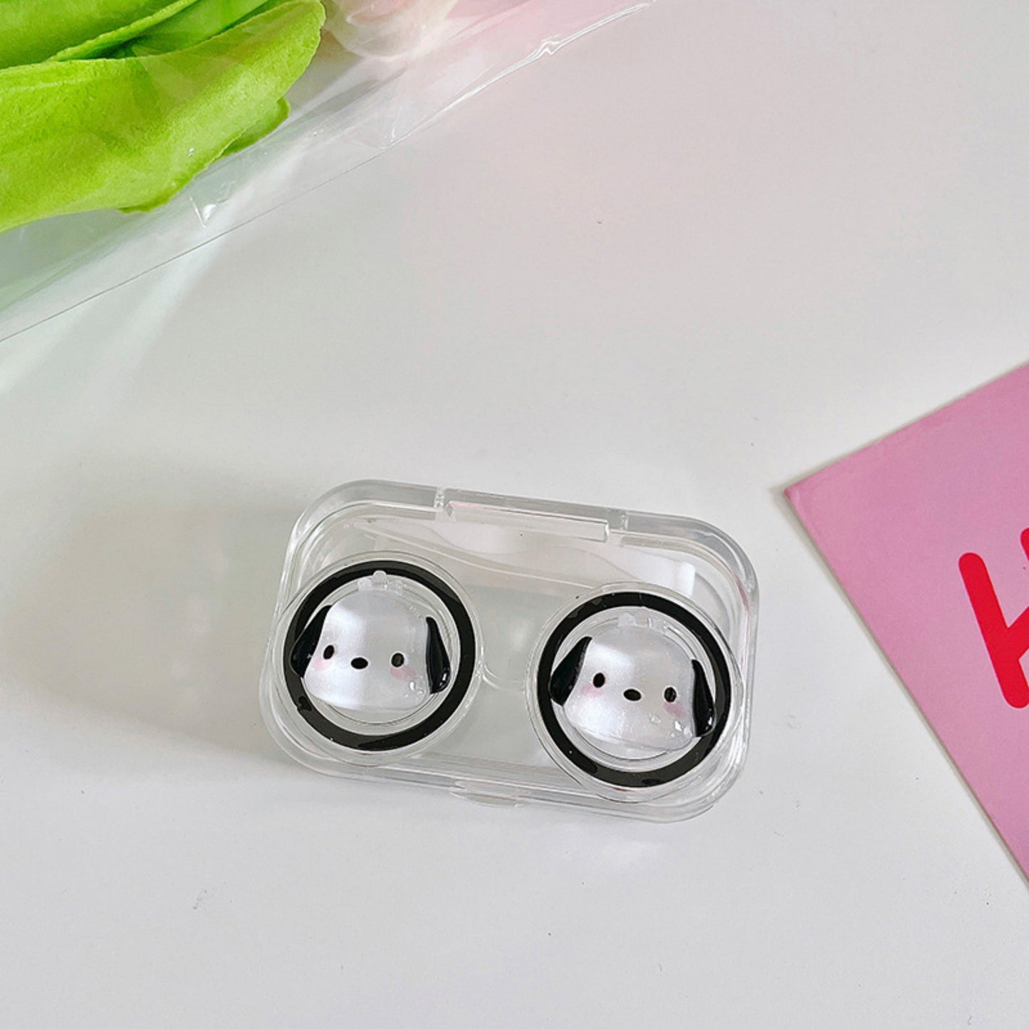 Pochacco Travel Transparent Contact Lens Case