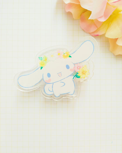 Sanrio Floral Acrylic Paper Clip/Journal Clip