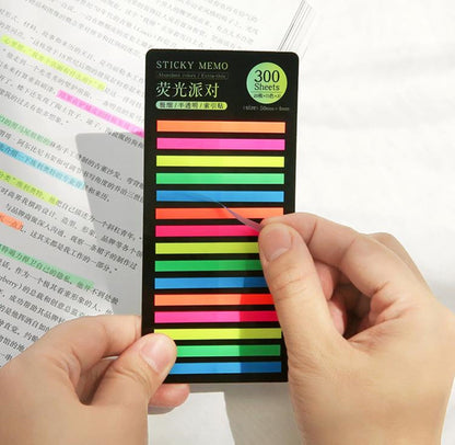 People Using the thin Transparent Book Annotation Tab for Reading 