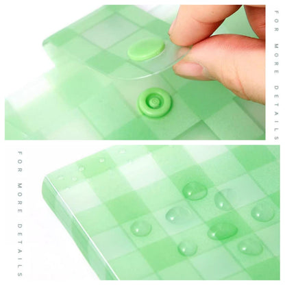 Green Expanding File Folders with Snap Closure waterproof