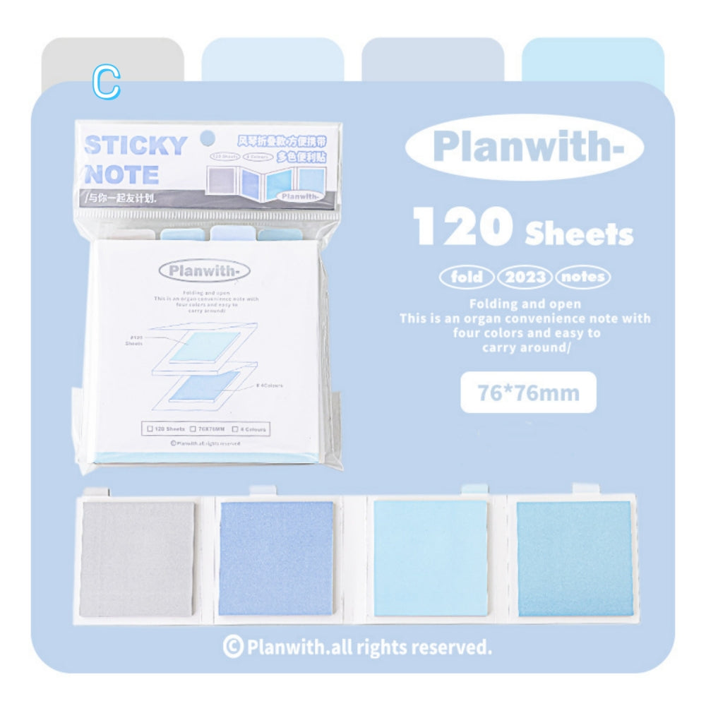 Rosy_Posy_Colored_foldable_Sticky_Note 120 Sheets