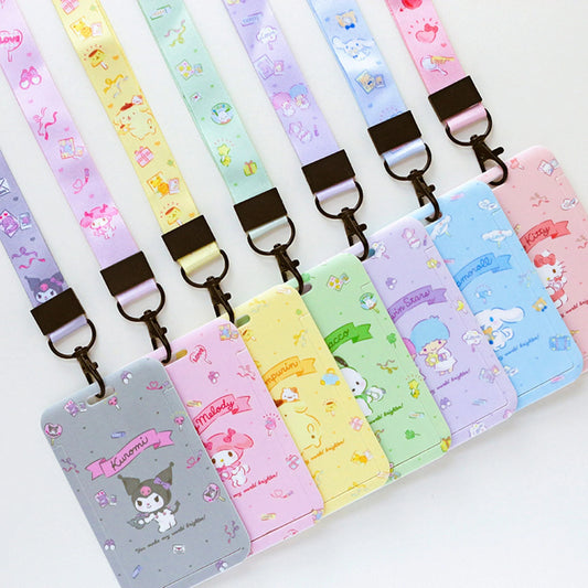 Sanrio Lanyard Card Holder Hello Kitty Kuromi Cinnamoroll