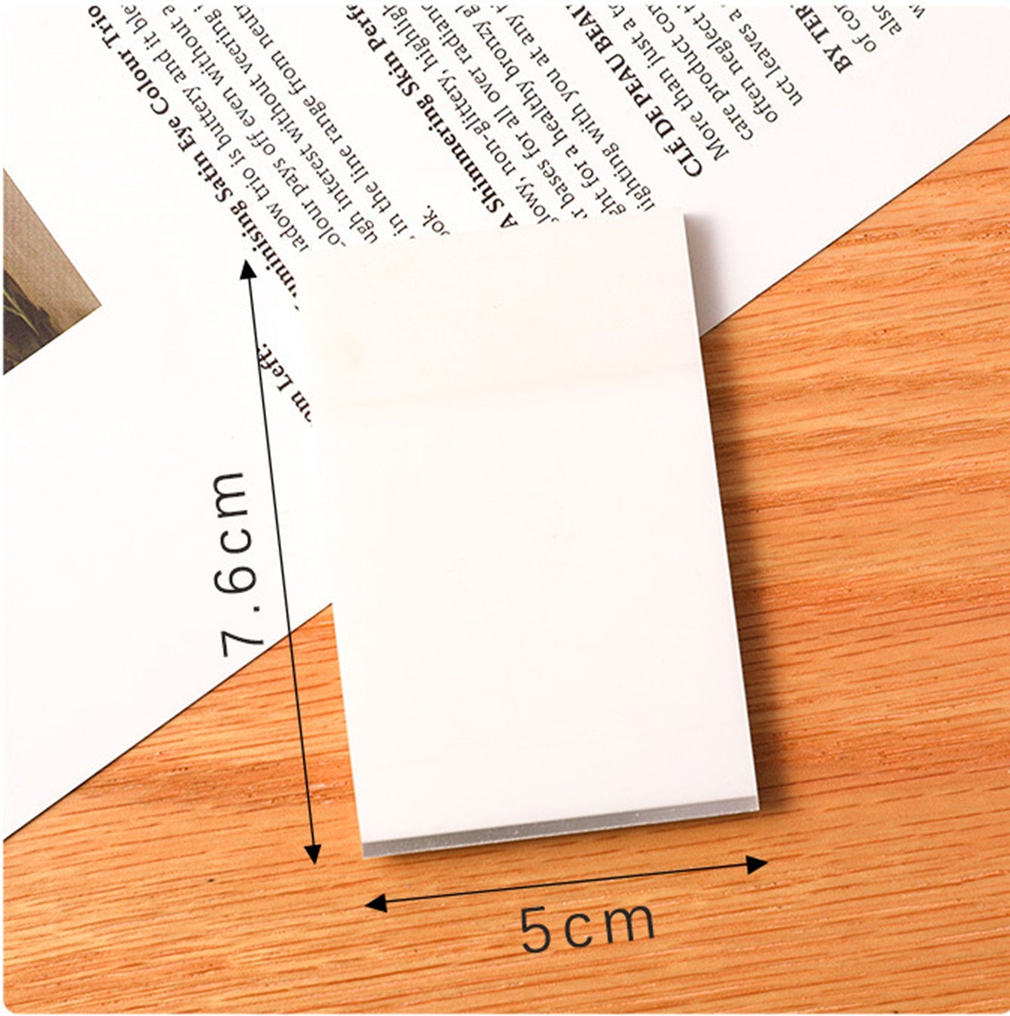 The Size of Transparent Post it Note 5x7.6cm 50sheets