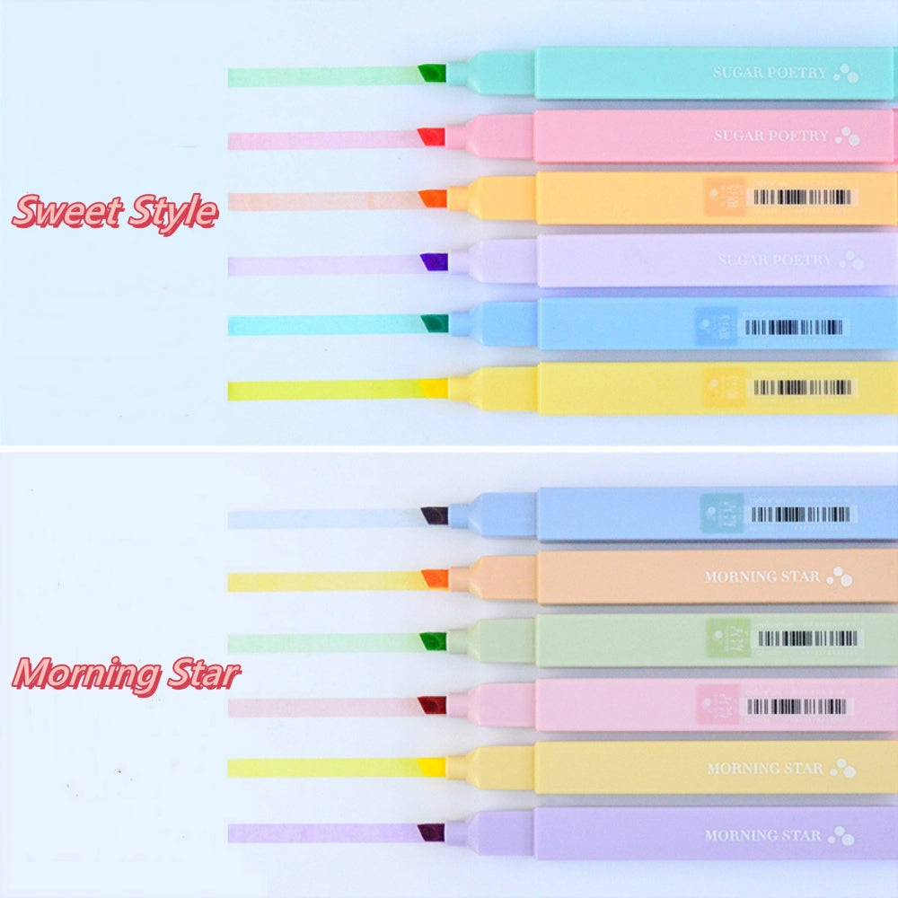 Swatch Color of Dot Highlighter Set with Two Styles Sweet Style and Morning Star